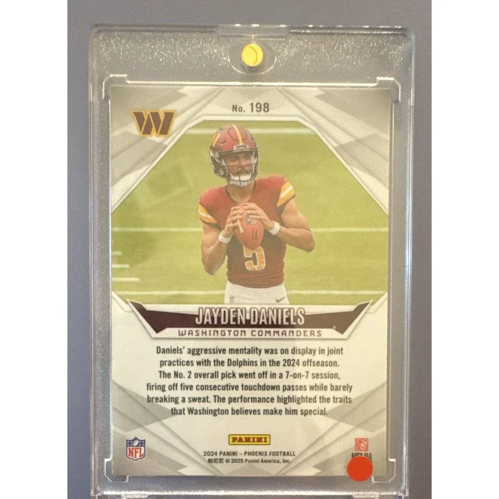 2024 Panini Phoenix Rookies Jayden Daniels RC Lazer #198 Commanders